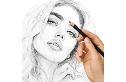 Set profesional de schițe în husă