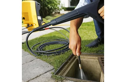 Hose de înaltă presiune pentru curățarea conductelor și suprafețelor – 20 de metri