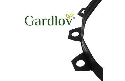 Bordură invizibilă 4 cm x 10 m - Margine de grădină neagră + 20 de țăruși