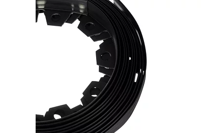 Bordură invizibilă 4 cm x 10 m - Margine de grădină neagră + 20 de țăruși