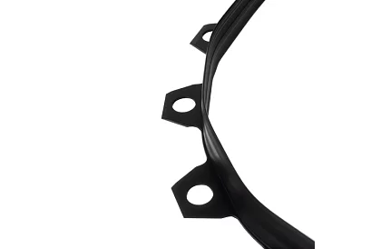 Bordură invizibilă 4 cm x 10 m - Margine de grădină neagră + 20 de țăruși