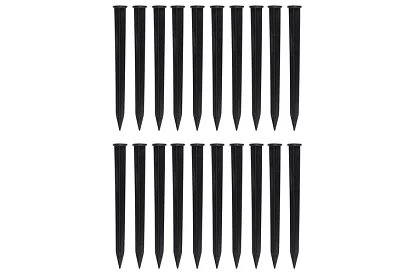 Bordură invizibilă 4 cm x 10 m - Margine de grădină neagră + 20 de țăruși