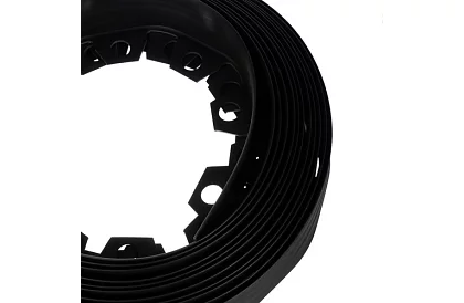 Bordură invizibilă 6 cm x 10 m - Margine de grădină neagră + 20 de țăruși