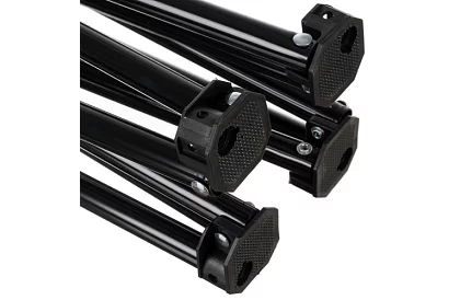 Set de camping, negru - masă de pescuit + două scaune