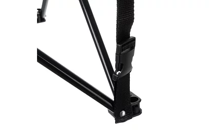 Set de camping, negru - masă de pescuit + două scaune