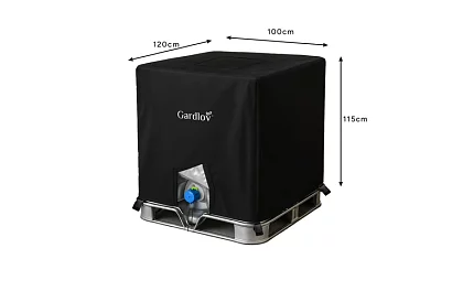 Husă pentru rezervor IBC de apă de 1000 litri - capac împotriva algelor