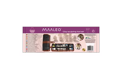 Set de unelte pentru sculptură și modelare – 40 de piese în husă