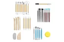 Set de unelte pentru sculptură și modelare – 40 de piese în husă