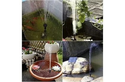 Fontană solară pentru iaz – pompă de filtrare pentru grădină