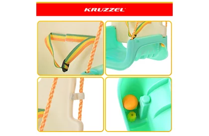 Leagăna colorată pentru copii 3 în 1 - până la 30 kg