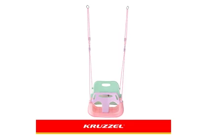 Leagăna colorată pentru copii 3 în 1 - până la 30 kg - roz-verde