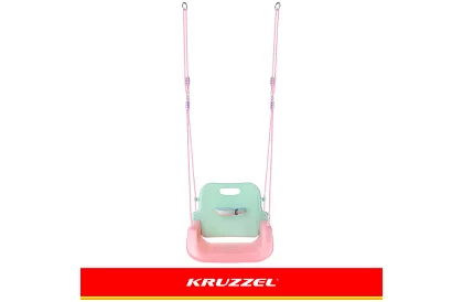 Leagăna colorată pentru copii 3 în 1 - până la 30 kg - roz-verde