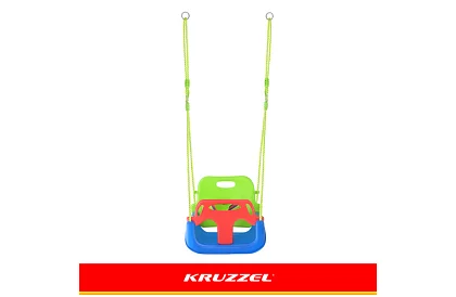 Leagăna colorată pentru copii 3 în 1 - până la 30 kg - verde-albastră