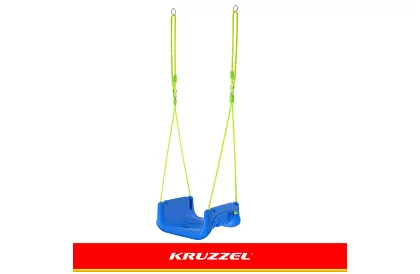 Leagăna colorată pentru copii 3 în 1 - până la 30 kg - verde-albastră