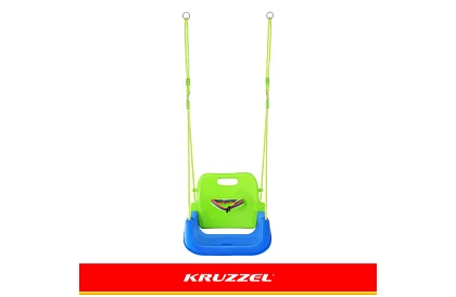 Leagăna colorată pentru copii 3 în 1 - până la 30 kg - verde-albastră