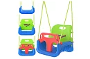 Leagăna colorată pentru copii 3 în 1 - până la 30 kg - verde-albastră