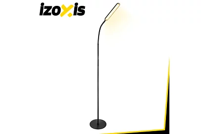 Lampa de podea LED dimabilă 180 cm – neagră cu telecomandă