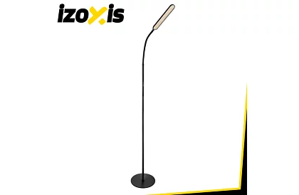Lampa de podea LED dimabilă 180 cm – neagră cu telecomandă