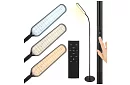 Lampa de podea LED dimabilă 180 cm – neagră cu telecomandă