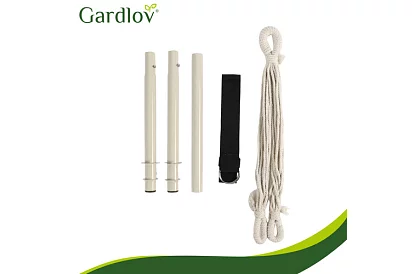 Scaun suspendat de grădină BOHO 2 în 1 – bej