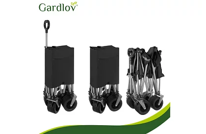 Cărucior de transport pliabil pentru plajă  87 × 46 × 70 cm – până la 200 kg