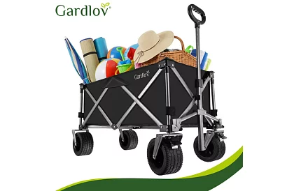 Cărucior de transport pliabil pentru plajă  87 × 46 × 70 cm – până la 200 kg