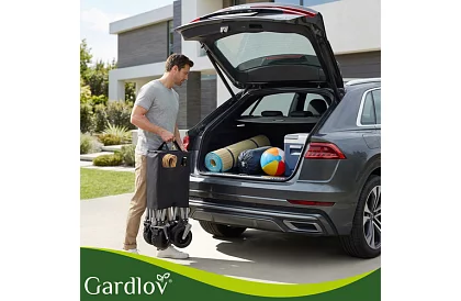 Cărucior de transport pliabil pentru plajă  87 × 46 × 70 cm – până la 200 kg