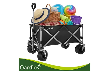 Cărucior de transport pliabil pentru plajă  87 × 46 × 70 cm – până la 200 kg
