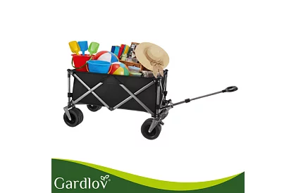 Cărucior de transport pliabil pentru plajă  87 × 46 × 70 cm – până la 200 kg