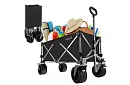 Cărucior de transport pliabil pentru plajă  87 × 46 × 70 cm – până la 200 kg