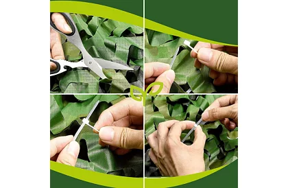 Rețea de camuflaj militară 3x6 metri + 100 de benzi de strângere