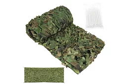 Rețea de camuflaj militară 3x6 metri + 100 de benzi de strângere