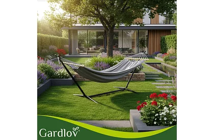 Răchita de grădină 200 × 150 cm + suport de fier până la 250 kg