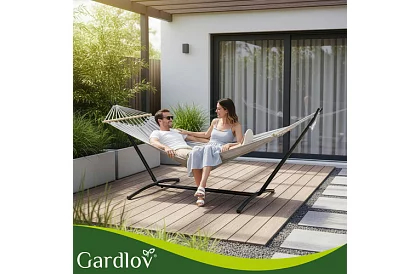 Răchita de grădină 200 × 150 cm + suport de fier până la 250 kg