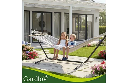 Răchita de grădină 200 × 150 cm + suport de fier până la 250 kg