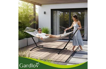 Răchita de grădină 200 × 150 cm + suport de fier până la 250 kg