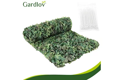 Rețea de camuflaj militară 2x5 metri + 100 de benzi de strângere