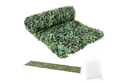 Rețea de camuflaj militară 2x5 metri + 100 de benzi de strângere