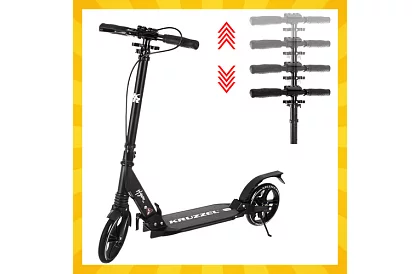 Trottineta pliabilă Black Hyperion cu roți de 200 mm