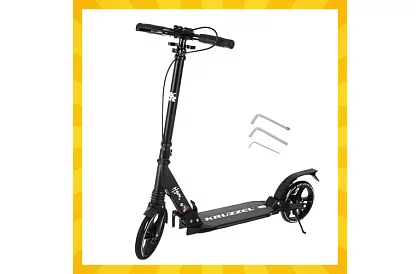 Trottineta pliabilă Black Hyperion cu roți de 200 mm