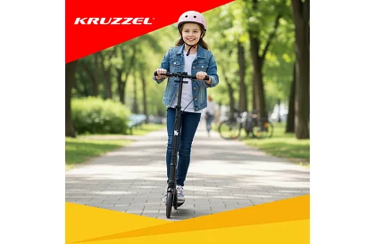 Trottineta pliabilă Black Hyperion cu roți de 200 mm