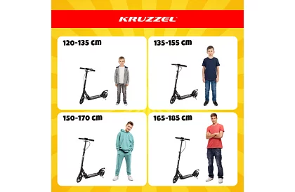 Trottineta pliabilă Black Hyperion cu roți de 200 mm