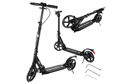 Trottineta pliabilă Black Hyperion cu roți de 200 mm
