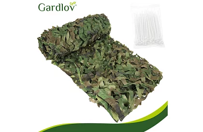 Rețea de camuflaj militară 2x3 metri + 100 de benzi de strângere