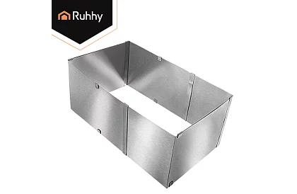 Formă de tort rectangulară ajustabilă 20–38 × 24–45 cm, înălțime 15 cm