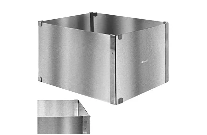 Formă de tort rectangulară ajustabilă 20–38 × 24–45 cm, înălțime 15 cm