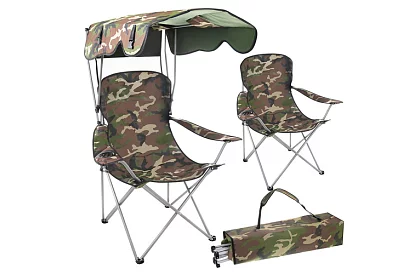 Scaun de pescuit pliabil cu umbrelă – ARMY PANAMA