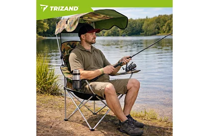Scaun de pescuit pliabil cu umbrelă – ARMY PANAMA