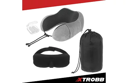 Perna de călătorie pentru gât, pentru avion, mașină + accesorii