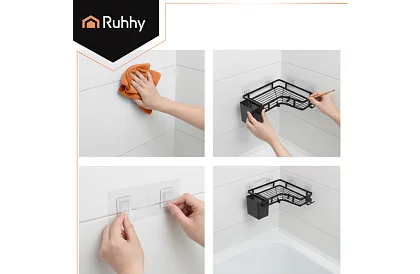 Raft de baie colț - set 2 bucăți